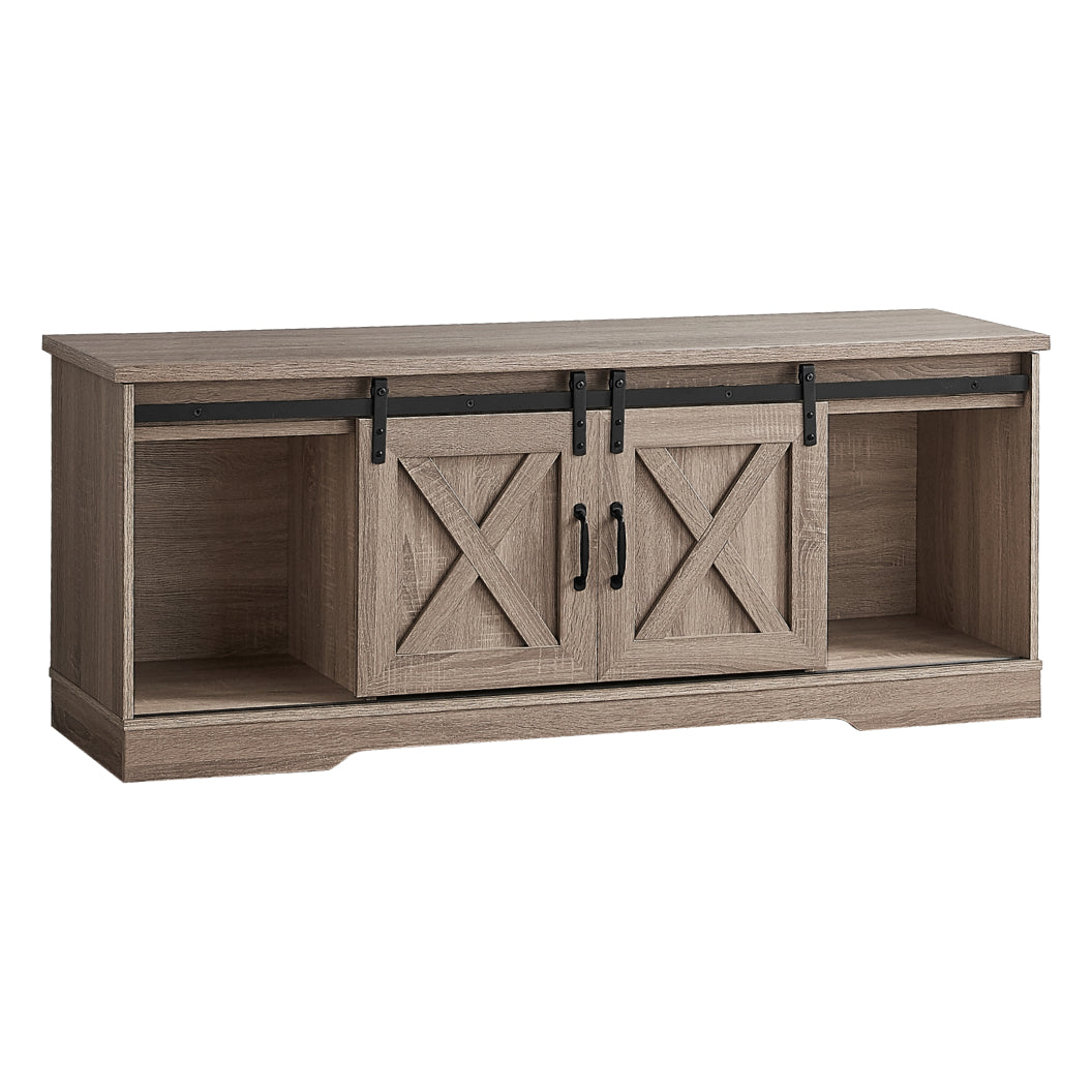 Meuble de télévision en stratifié faux bois à 2 portes coulissantes - I 2746-2747-2748