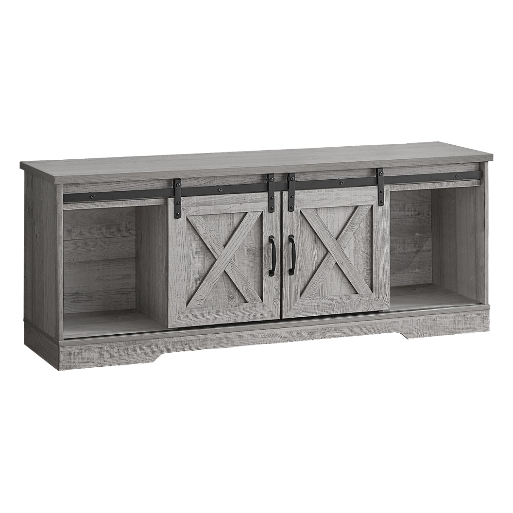 Meuble de télévision en stratifié faux bois à 2 portes coulissantes - I 2746-2747-2748