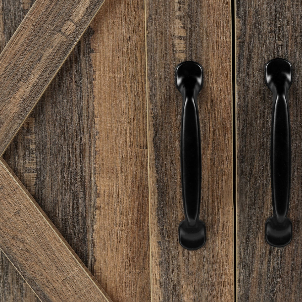 Meuble de télévision en stratifié faux bois à 2 portes coulissantes - I 2746-2747-2748