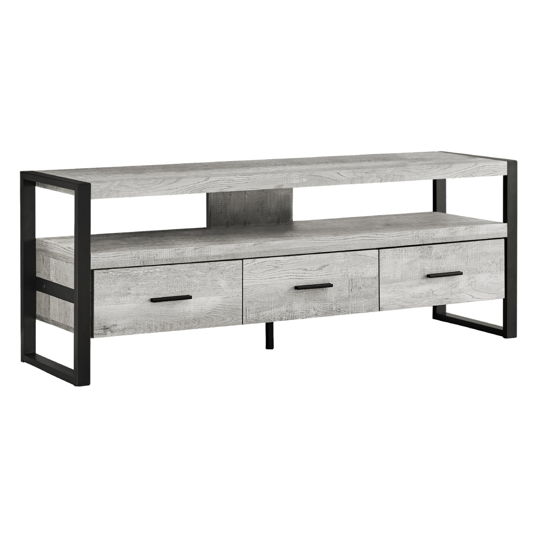 Meuble de télévision en stratifié faux bois à 3 tiroirs - I 2820-2821-2823