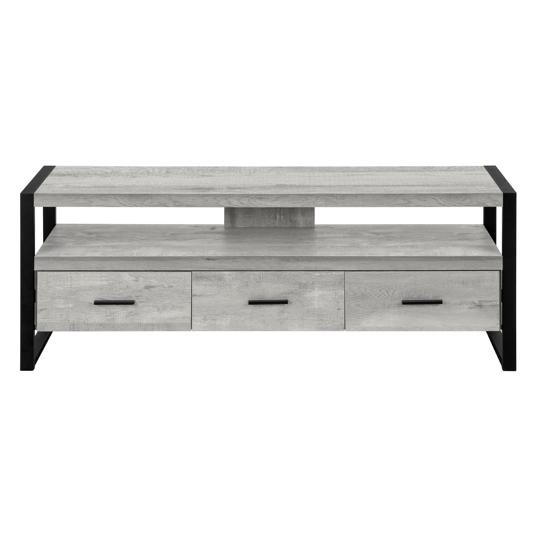 Meuble de télévision en stratifié faux bois à 3 tiroirs - I 2820-2821-2823