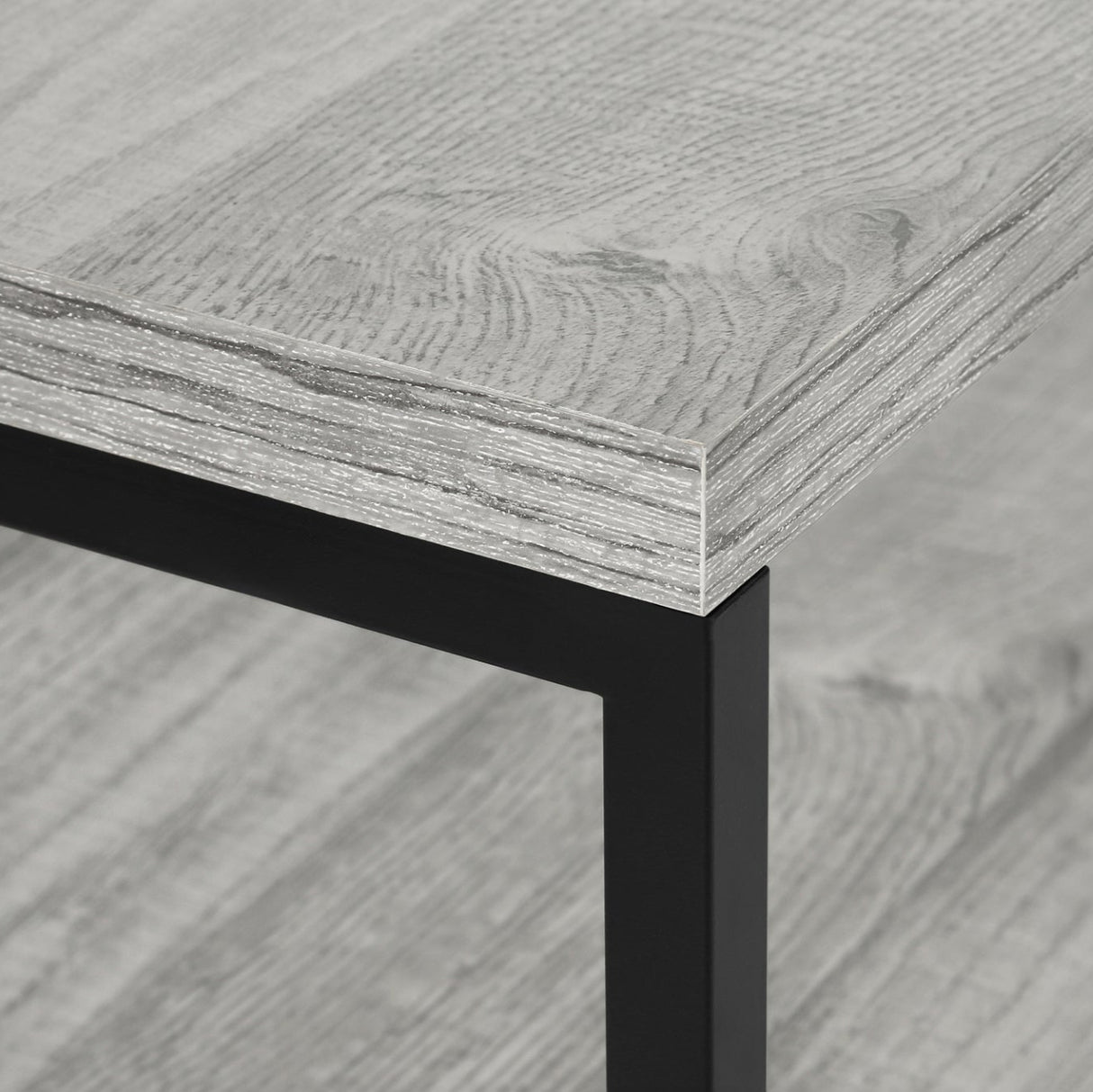 Meuble de télévision en stratifié et métal noir avec 2 tiroirs - I 2870-2871-2872