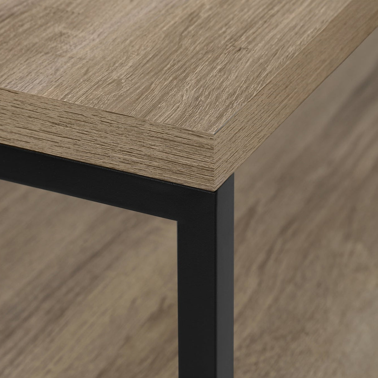 Meuble de télévision en stratifié et métal noir avec 2 tiroirs - I 2870-2871-2872