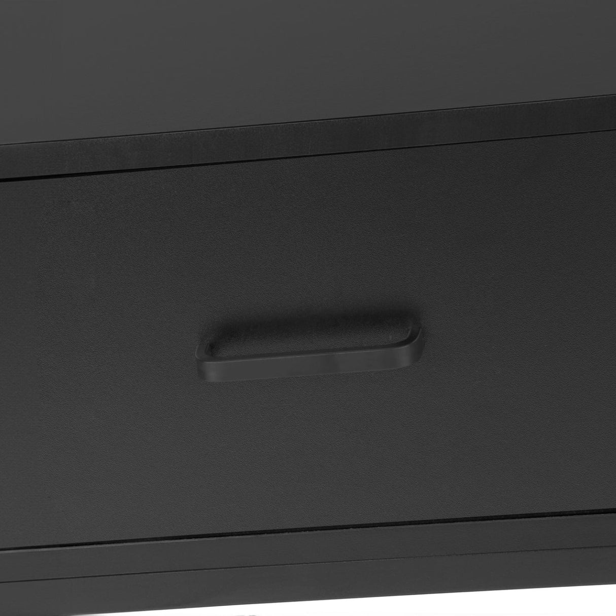 Meuble de télévision en stratifié et métal noir à 1 tiroir - I 2874-2875-2876