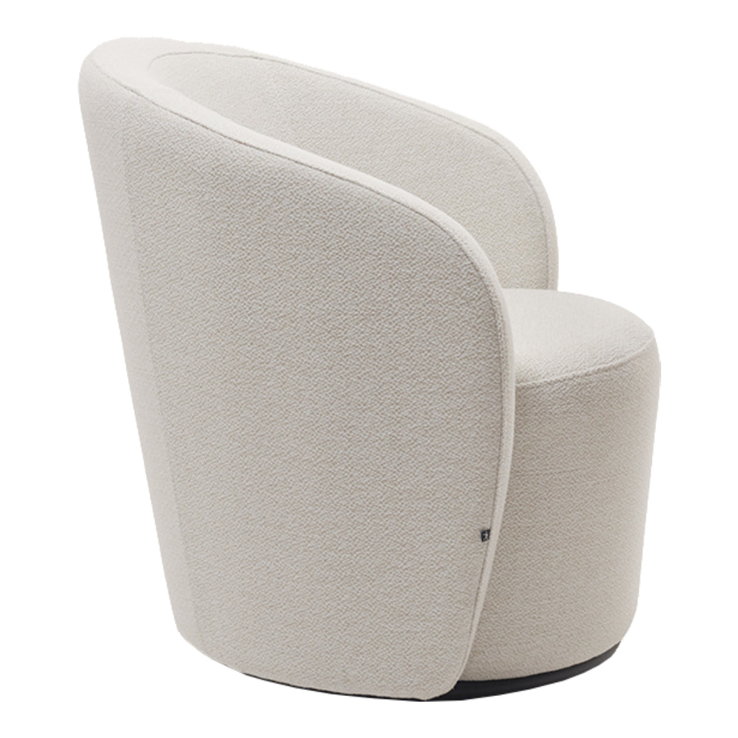 Fauteuil d'appoint pivotant en tissu - Luka
