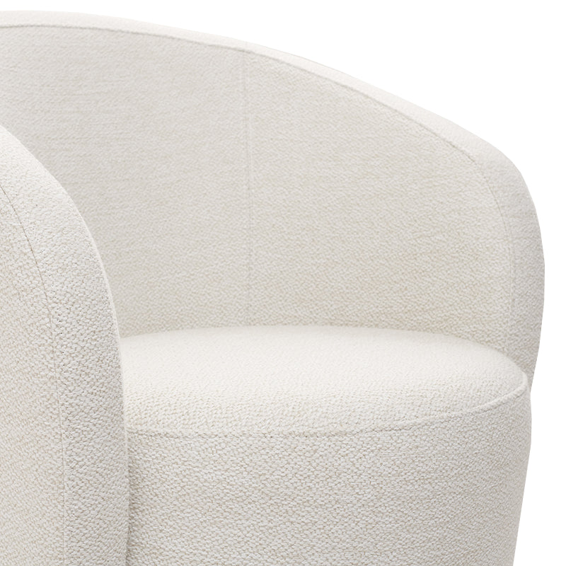 Fauteuil d'appoint pivotant en tissu - Luka
