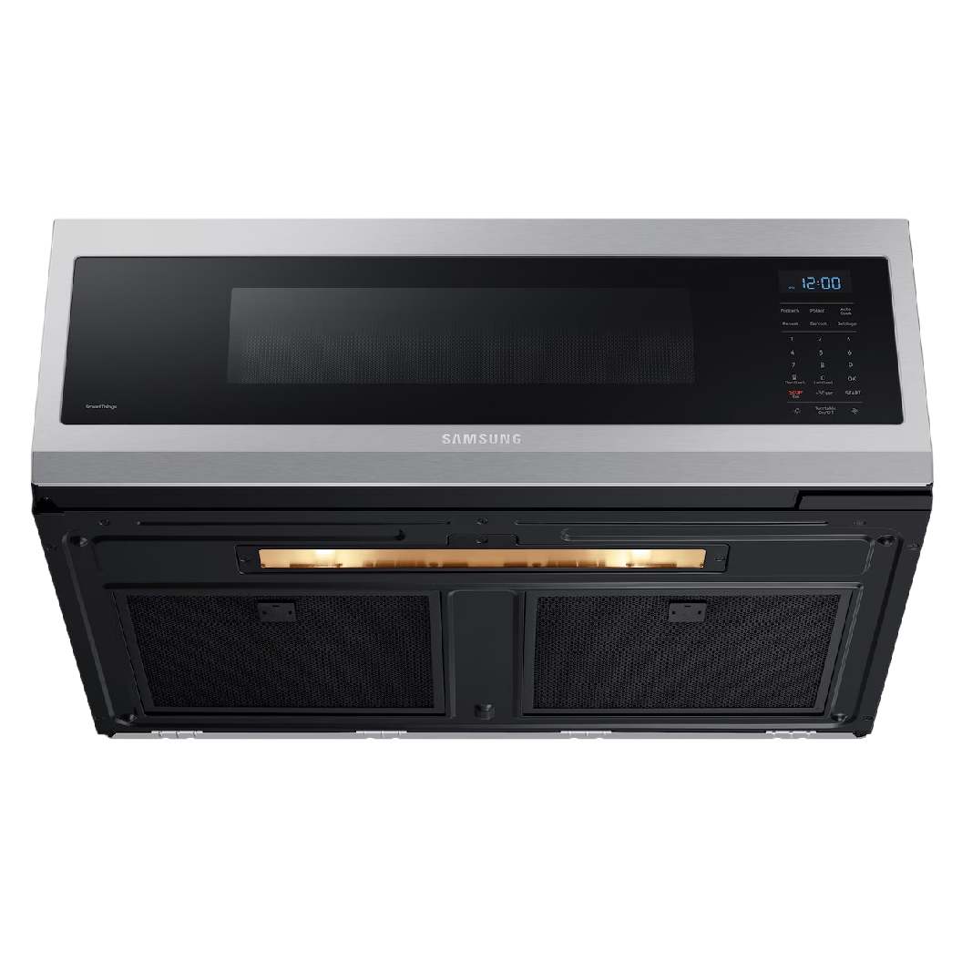 Micro-ondes à hotte intégrée 30 po, 1,1 pi³ Inox avec Wi-Fi