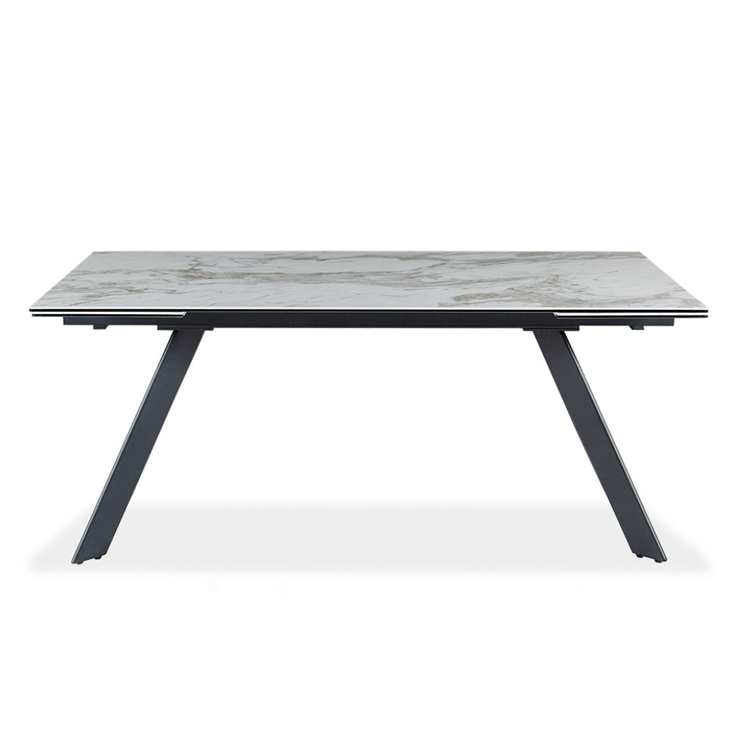 Table de salle à manger rectangulaire en céramique avec rallonge - Gabriel