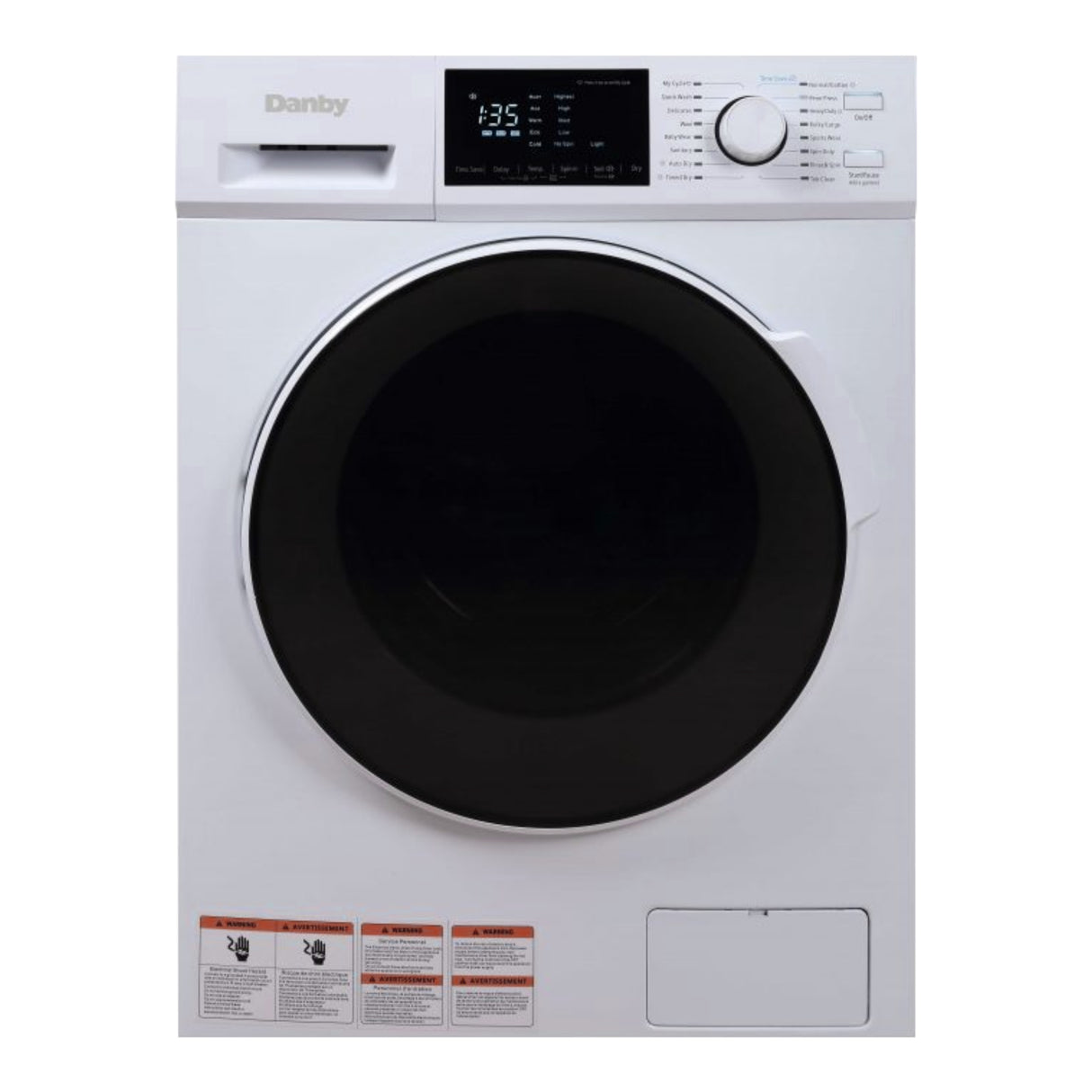 Unité combinée laveuse-sécheuse 24 po, 2,7 pi³ Blanc