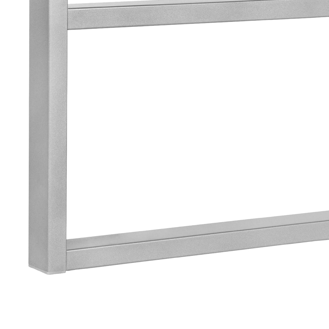 Bureau de travail en MDF/stratifié et métal argenté - I 7662-7663-7664