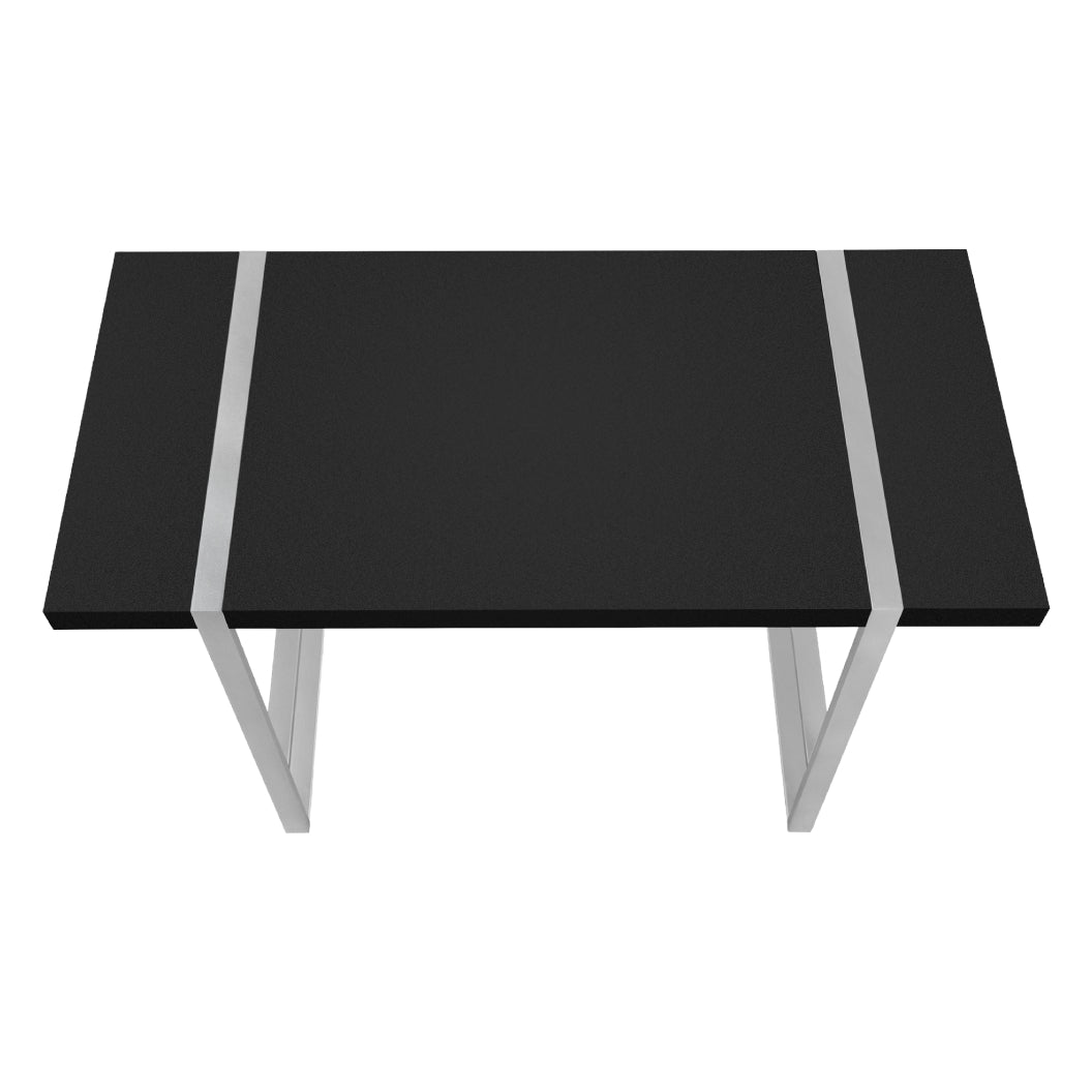 Bureau de travail en MDF/stratifié et métal argenté - I 7662-7663-7664
