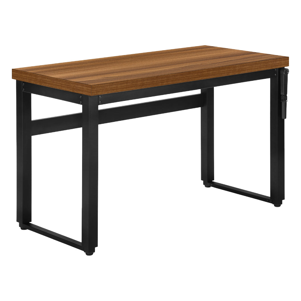 Bureau de travail ajustable en bois/MDF et métal noir - I 7675-7676-7677