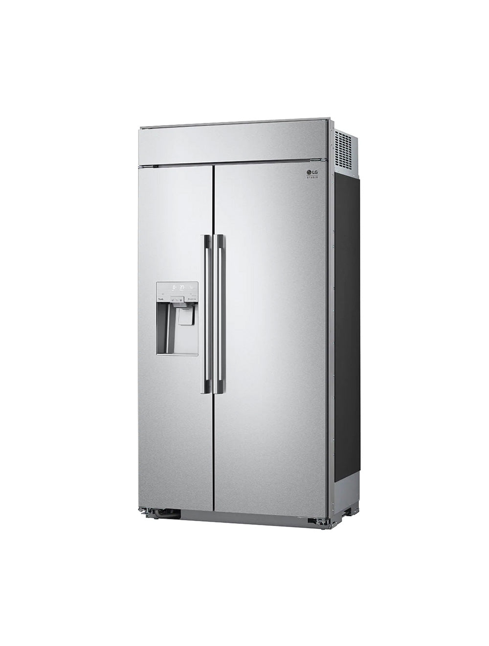 Réfrigérateur côte à côte profondeux comptoir 42 po 25,6 pi³ Inox avec distributeur d'eau et machine à glaçons