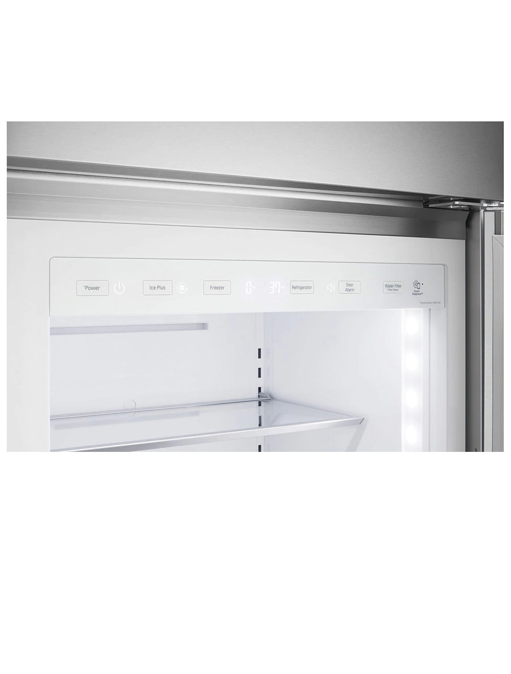 Réfrigérateur côte à côte profondeux comptoir 42 po 25,6 pi³ Inox avec distributeur d'eau et machine à glaçons