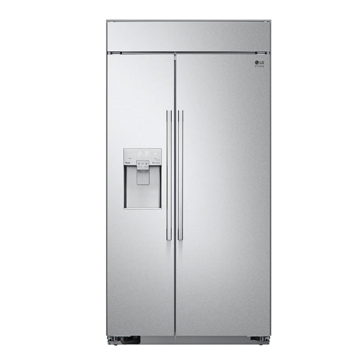 Réfrigérateur côte à côte profondeux comptoir 42 po 25,6 pi³ Inox avec distributeur d'eau et machine à glaçons