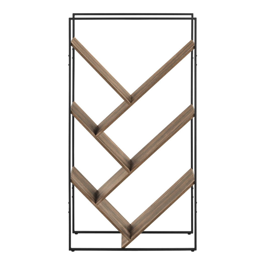 Étagère en métal noir avec 6 tablettes en MDF/stratifié - I 2200-2201-2202