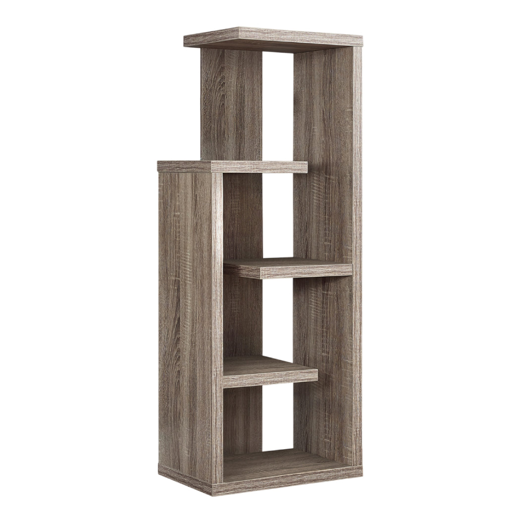 Étagère en MDF/stratifié taupe foncé avec 5 tablettes - I 2467