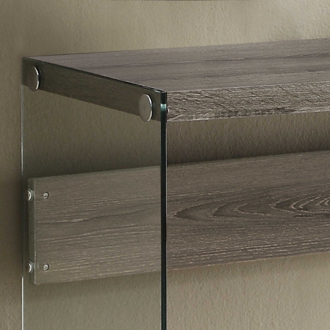 Table console en MDF/stratifié et verre trempé - I 3055-3232-3288