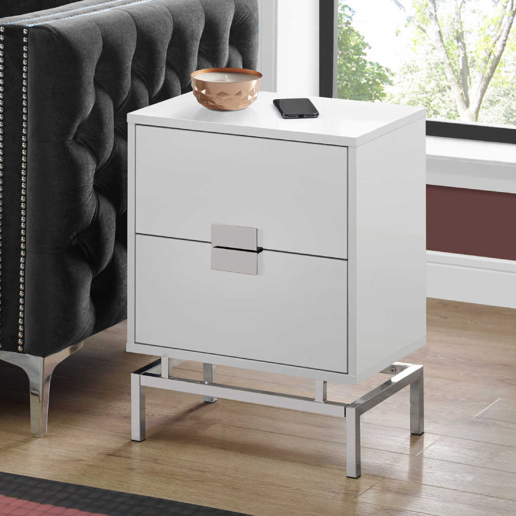 Table d'appoint en MDF/stratifié et métal - I 3490-3493