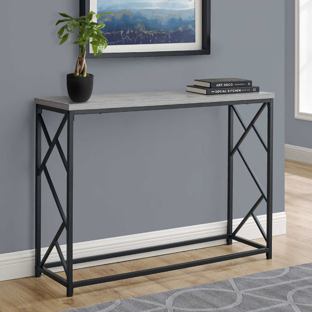 Table console en MDF/stratifié et métal - I 3532-3533-3534