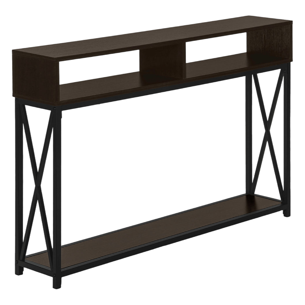 Table console en MDF/stratifié et métal - I 3572-3573-3574