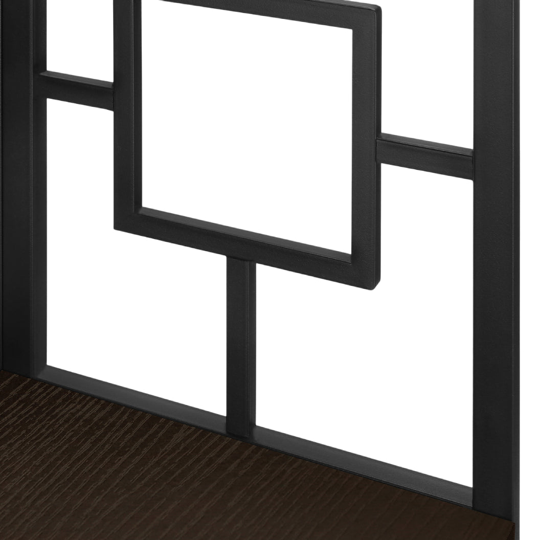 Étagère de coin en métal avec 4 tablettes en MDF/stratifié - I 3610-3611-3612-3613