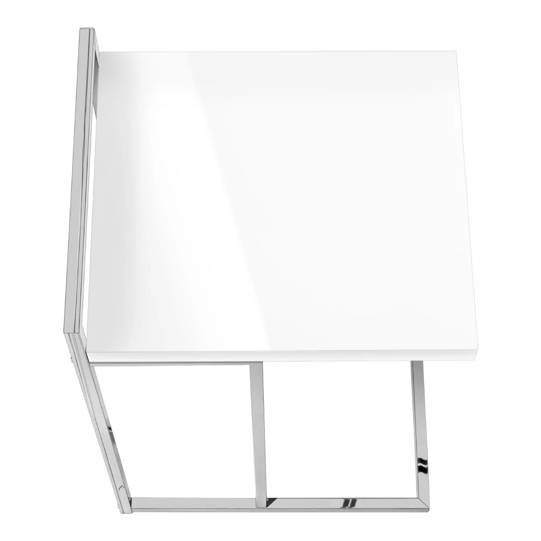 Table d'appoint en MDF/stratifé et métal chromé - I 3636-3640