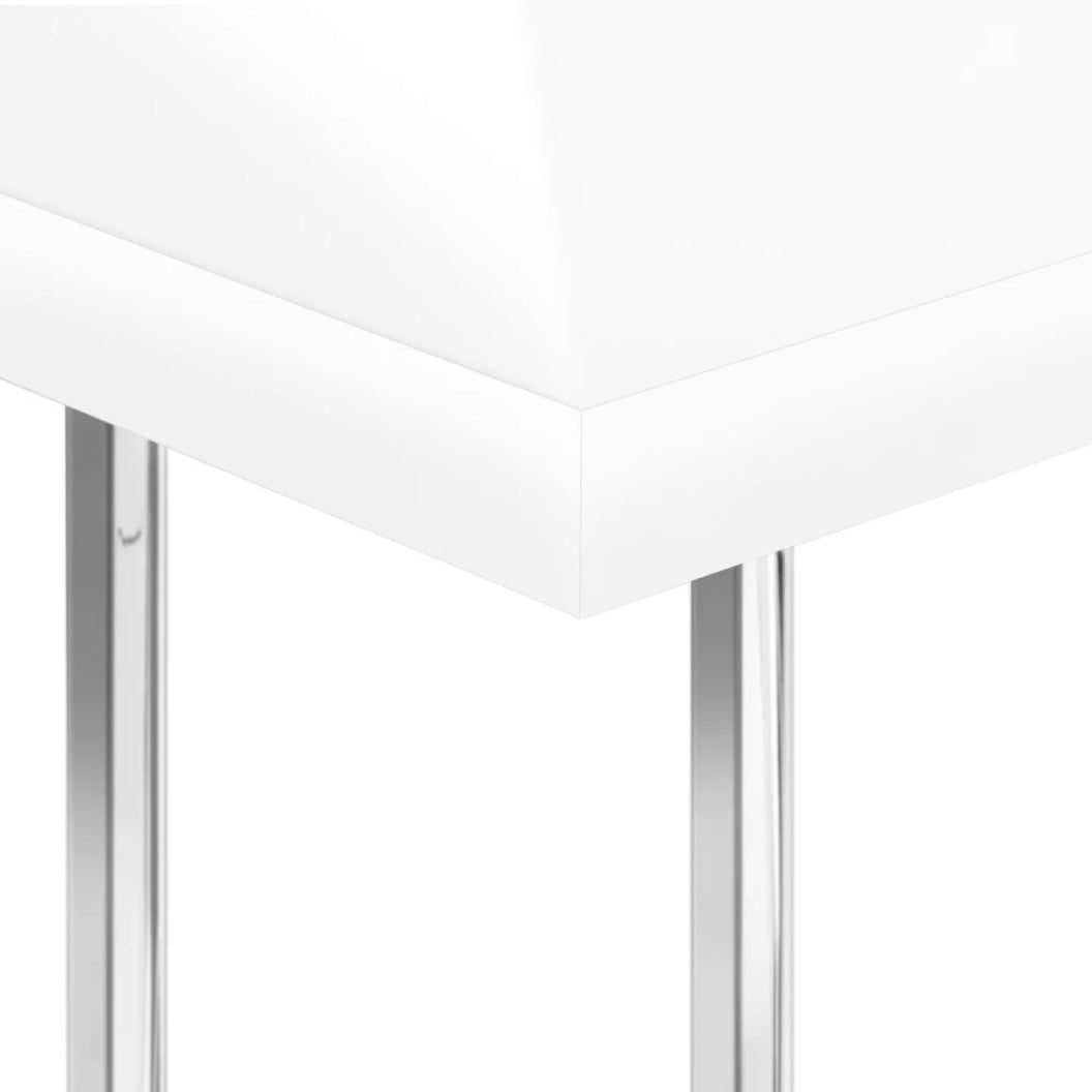 Table d'appoint en MDF/stratifé et métal chromé - I 3636-3640