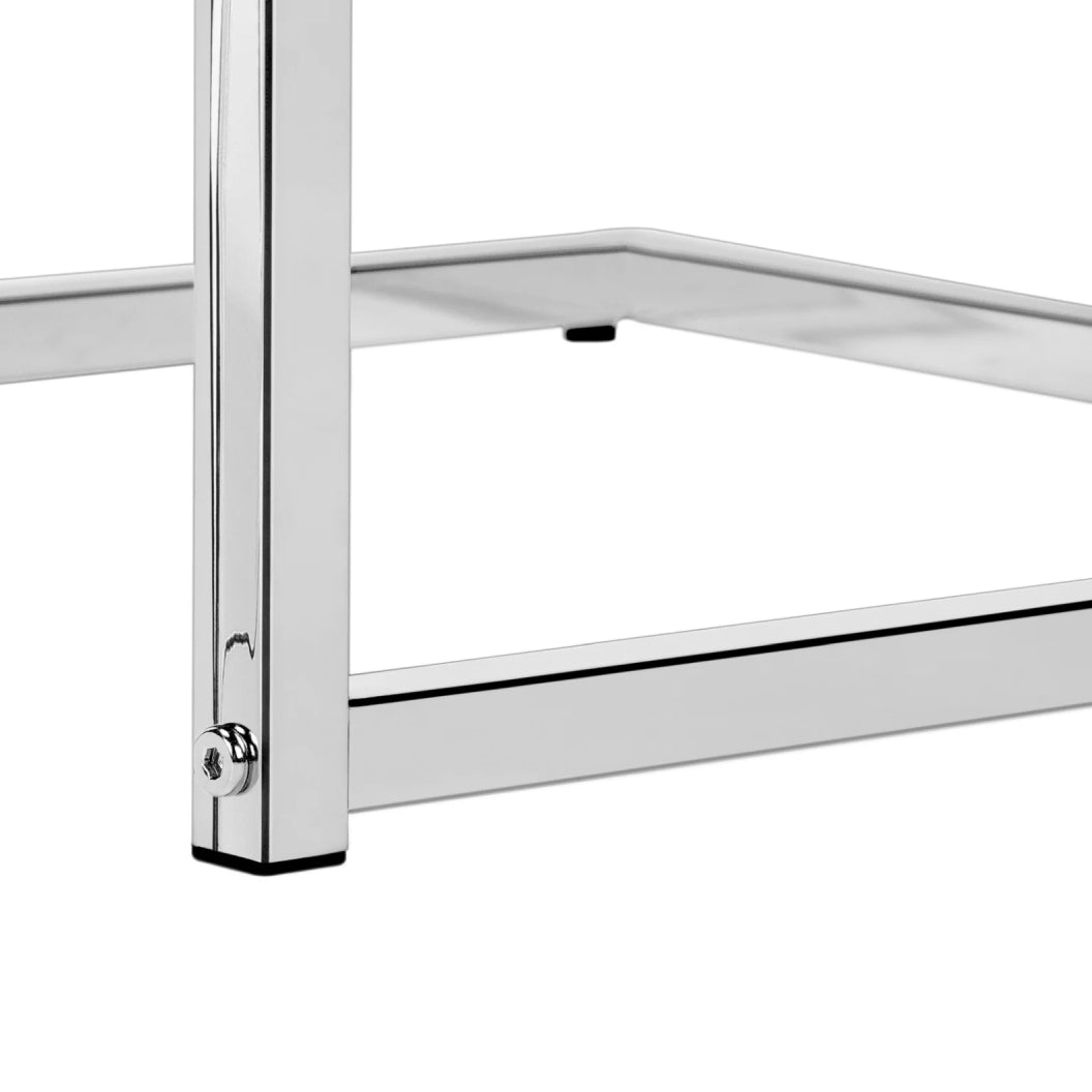 Table d'appoint en MDF/stratifé et métal chromé - I 3636-3640
