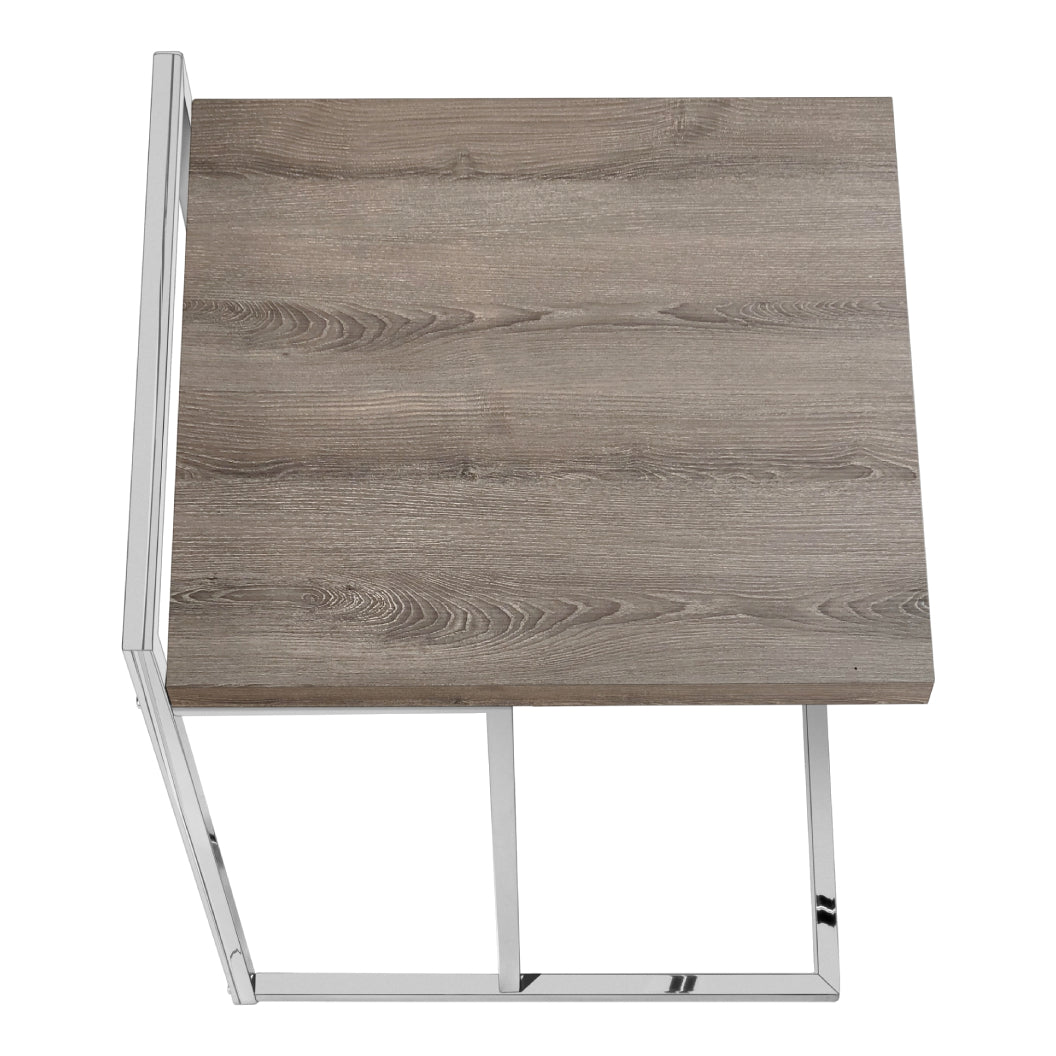 Table d'appoint en MDF/stratifé et métal chromé - I 3636-3640