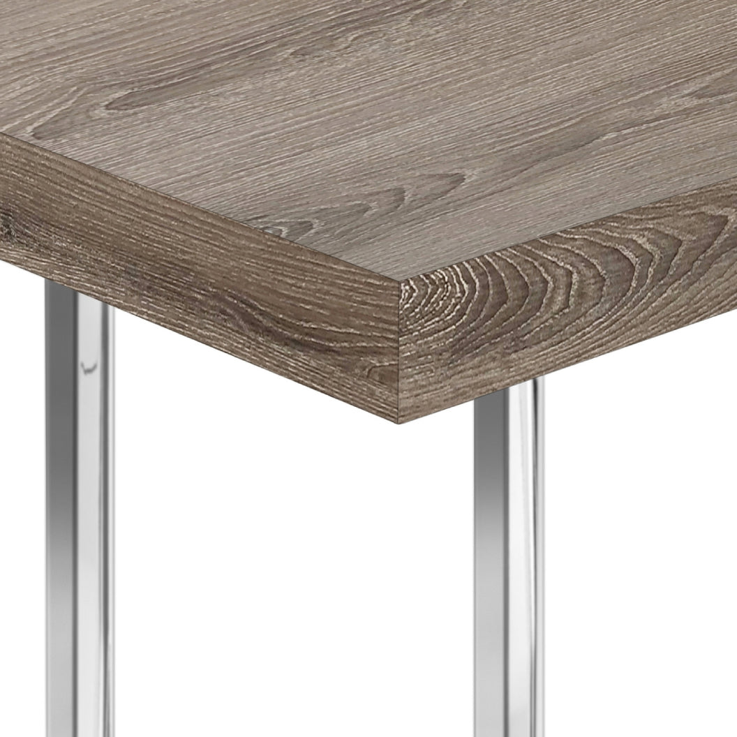 Table d'appoint en MDF/stratifé et métal chromé - I 3636-3640