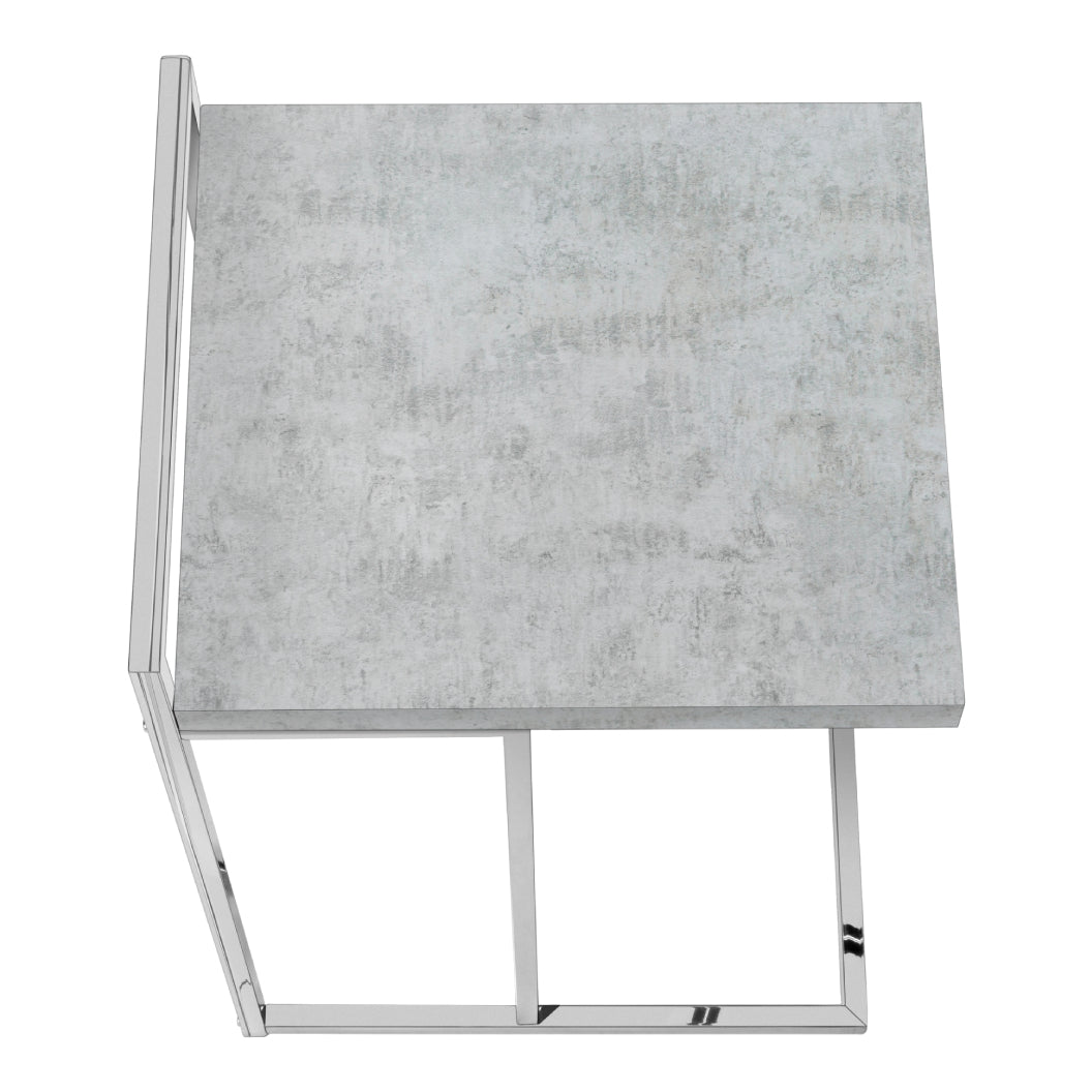 Table d'appoint en MDF/stratifé et métal chromé - I 3636-3640