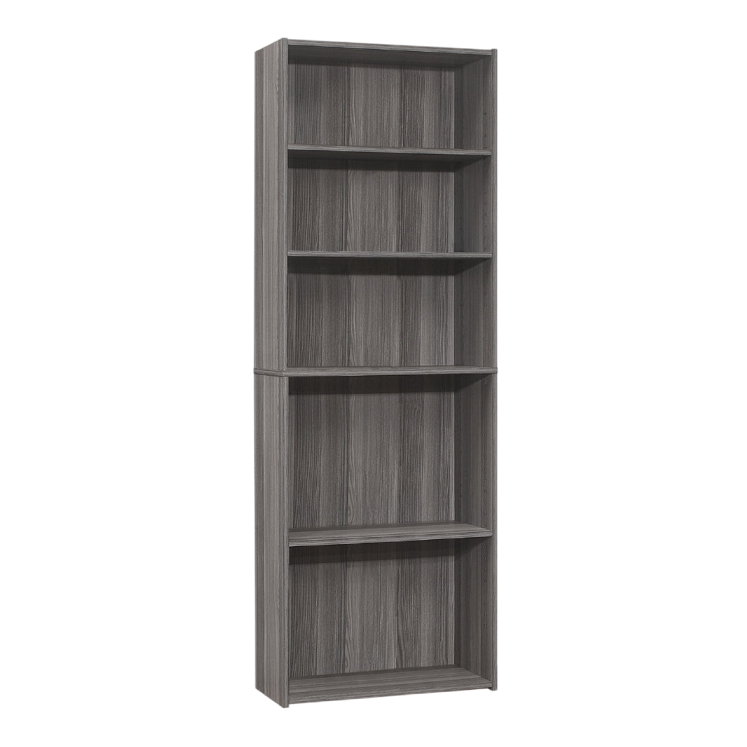 Bibliothèque en MDF/stratifié avec 5 tablettes - I 7467-7468-7469-7470