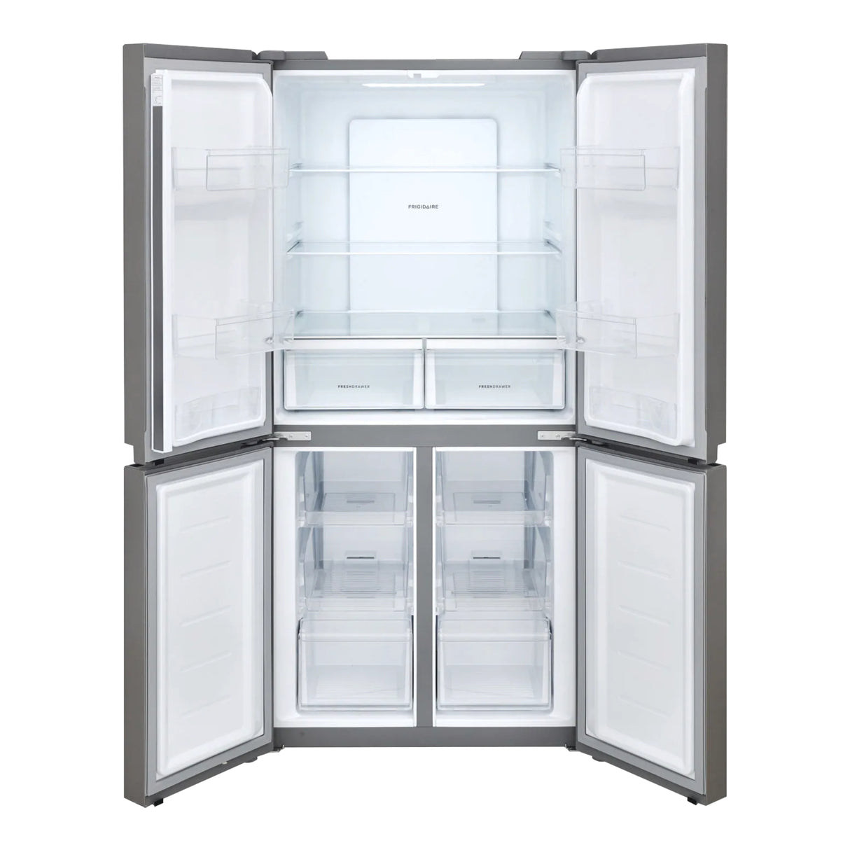 Réfrigérateur à porte française profondeur de comptoir 33 po, 17,4 pi³, 4 portes Inox