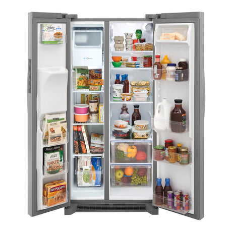 Réfrigérateur côte à côte inox 34po