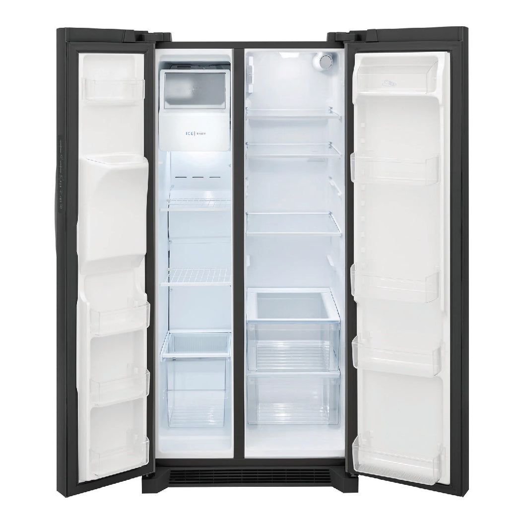 Réfrigérateur côte à côte 33 po, 22,3 pi³ Inox noir avec Distributeur externe d'eau et glaçons