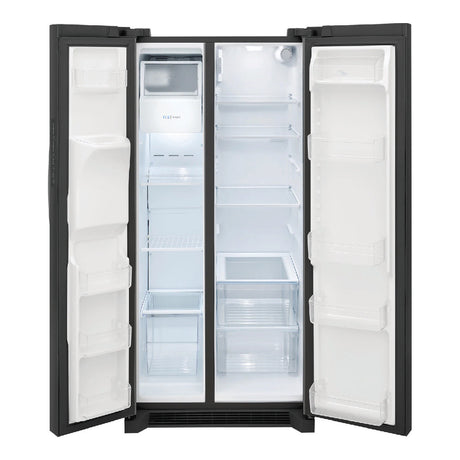 Réfrigérateur côte à côte 33 po, 22,3 pi³ Inox noir avec Distributeur externe d'eau et glaçons