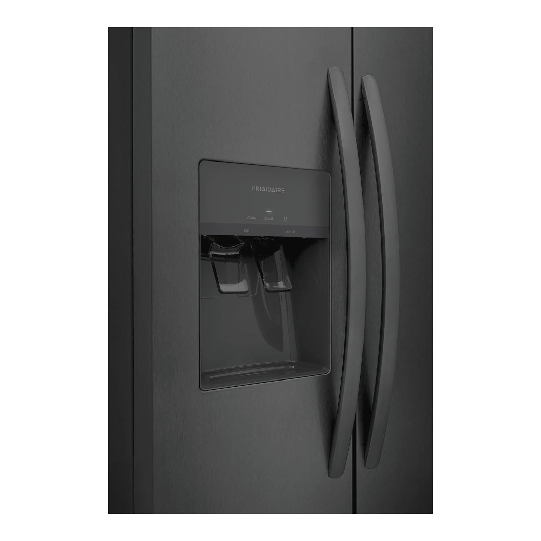 Réfrigérateur côte à côte 33 po, 22,3 pi³ Inox noir avec Distributeur externe d'eau et glaçons