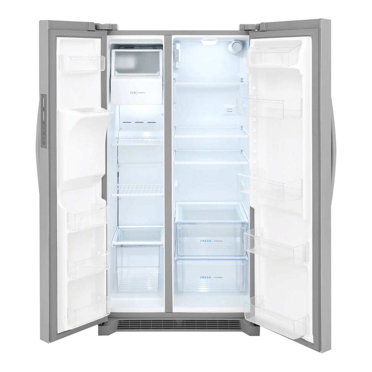 Réfrigérateur côte à côte 36 po, 22,3 pi³ Inox avec distributeur d'eau