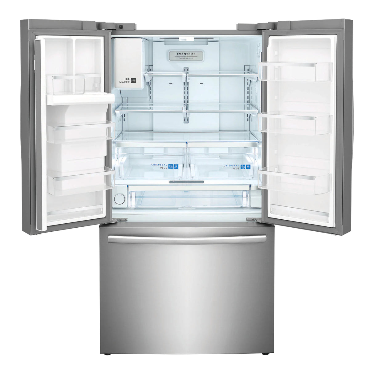 Réfrigérateur porte française 36 po, 27,8 pi³ Inox - Frigidaire Gallery avec distributeur d'eau