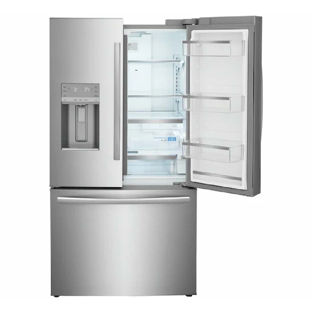 Réfrigérateur porte française 36 po, 22,6 pi³ Inox 3 portes avec distributeur d'eau