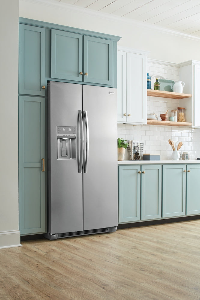 Réfrigérateur côte à côte 36 po, 22 pi³ Inox avec distributeur d'eau et de glaçons