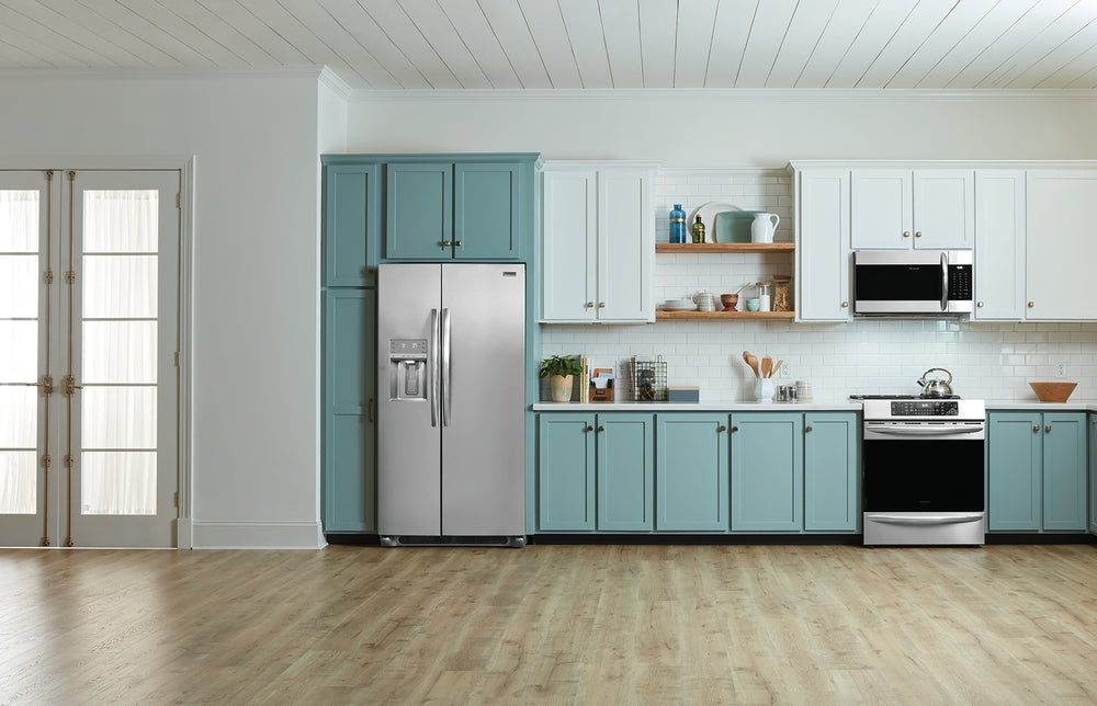 Réfrigérateur côte à côte 36 po, 22 pi³ Inox avec distributeur d'eau et de glaçons