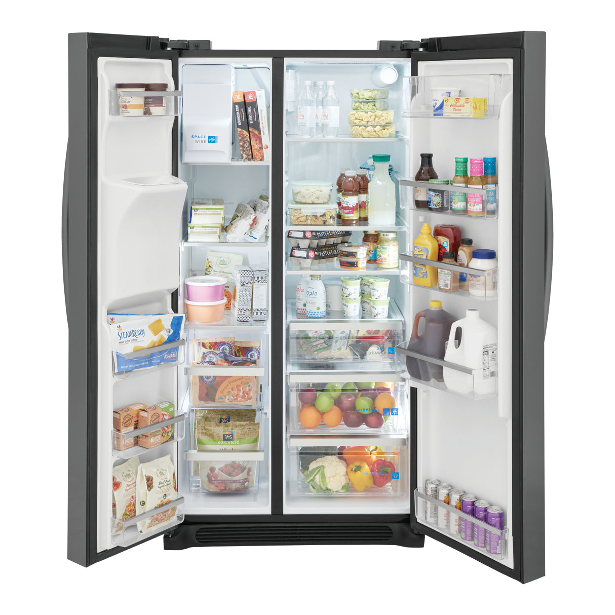 Réfrigérateur côte à côte 36 po, 22,2 pi³ Inox noir - Frigidaire Gallery avec distributeur d'eau