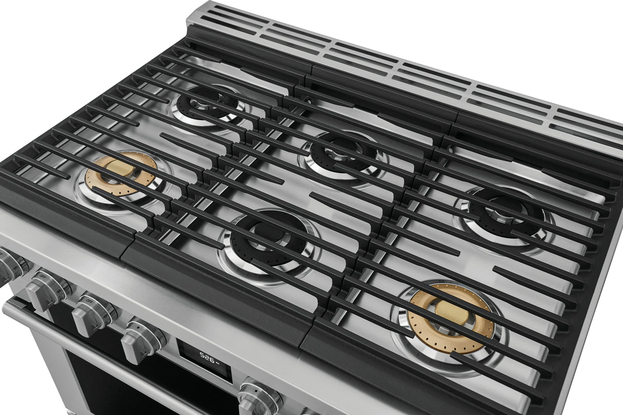 Cuisinière biénergie autoportante 36 po 4,4 pi³ inox