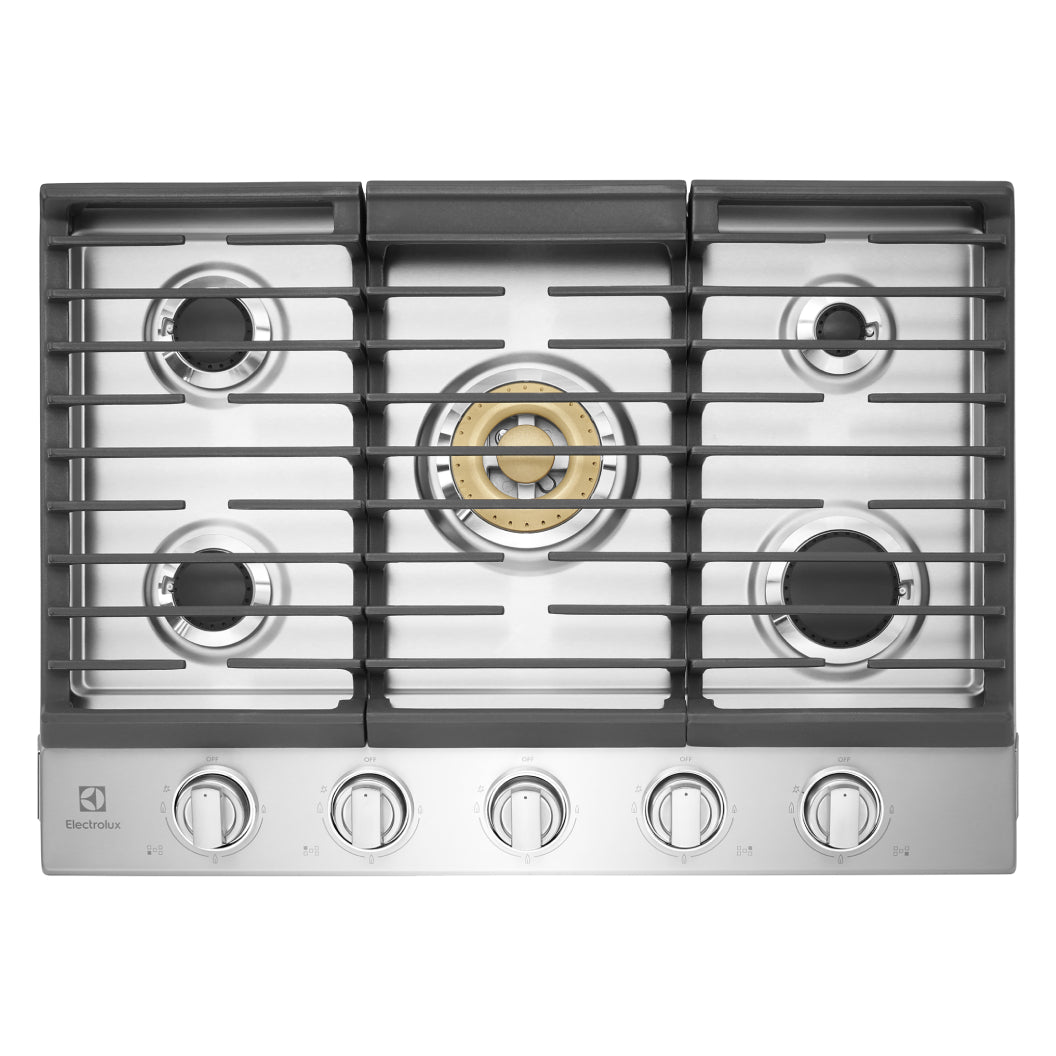 Plaque de cuisson au gaz 30 po. avec 5 brûleurs