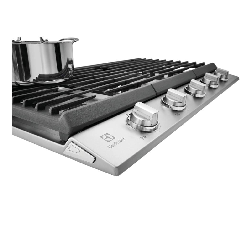 Plaque de cuisson au gaz 36 po Inox avec 5 brûleurs