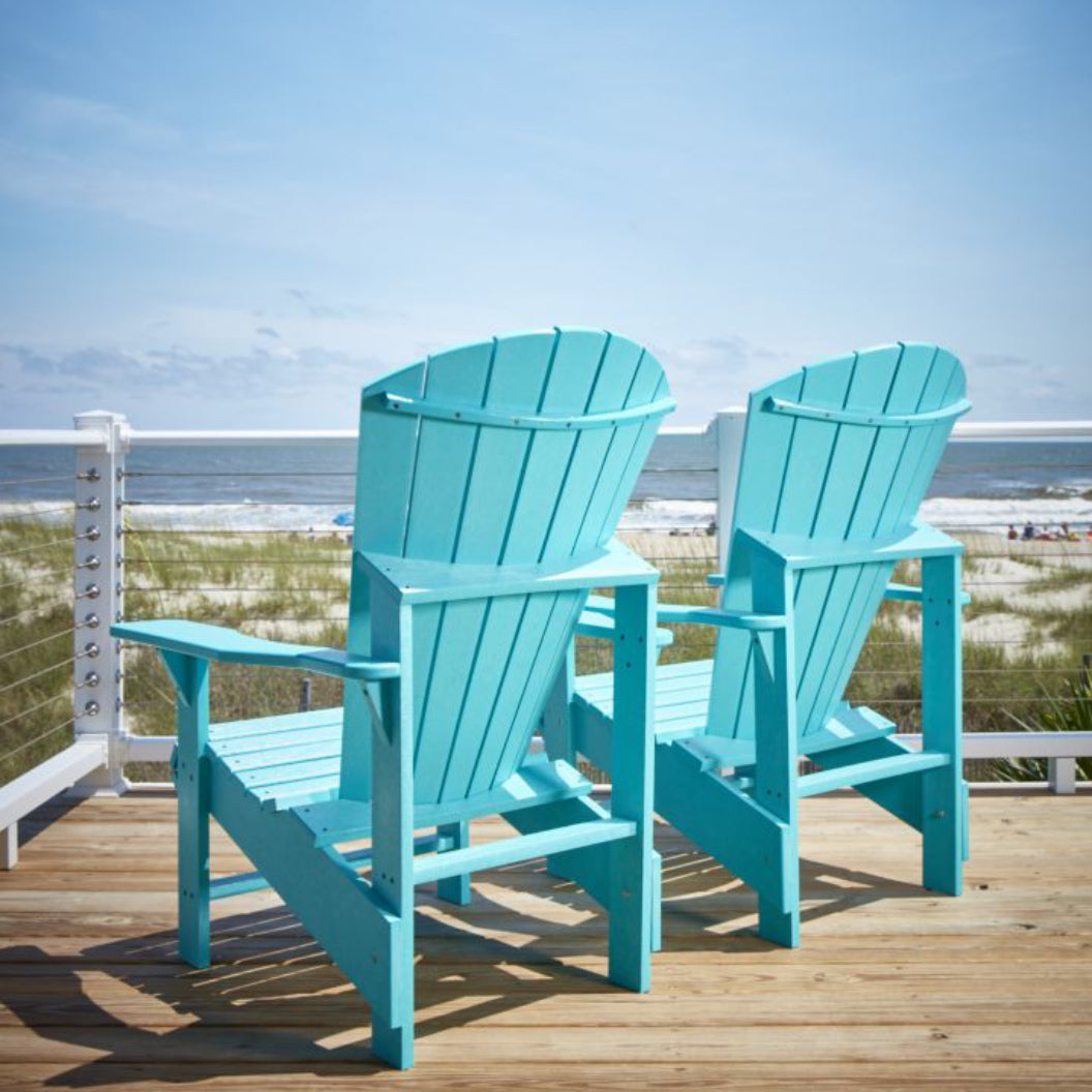 Chaise extérieure en plastique recyclé - Adirondack Verticale C03