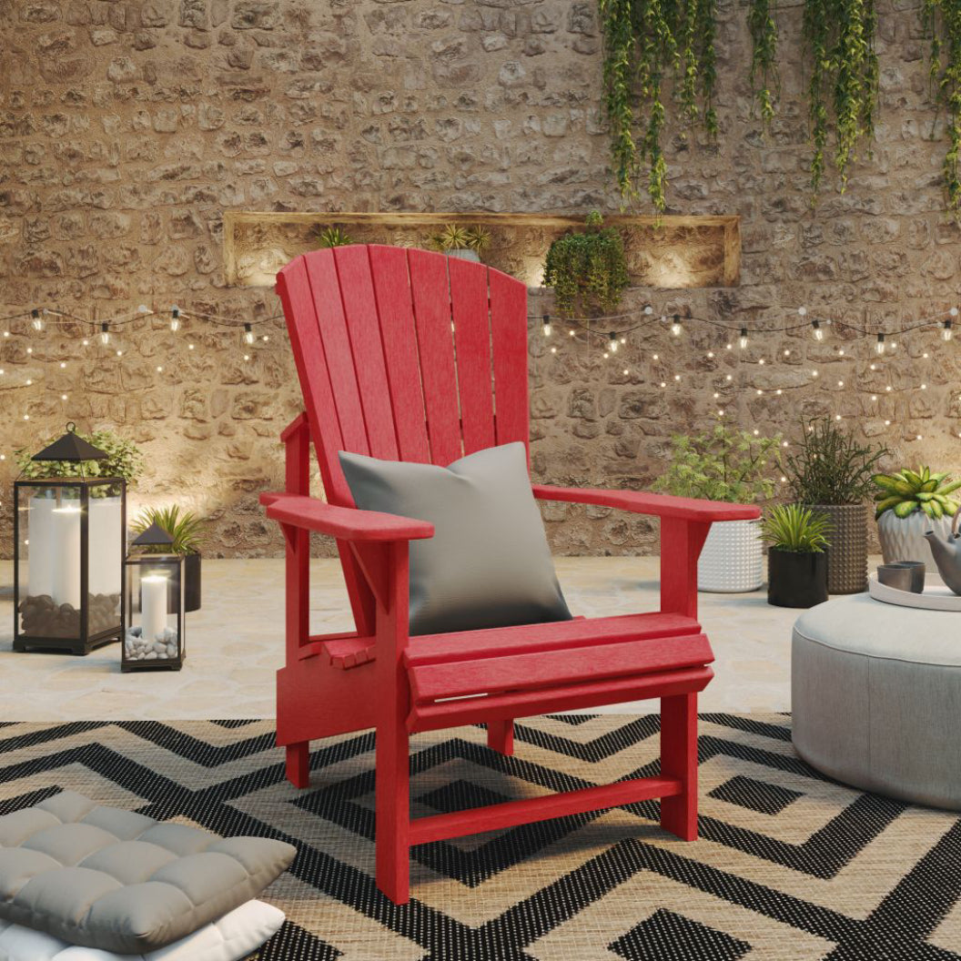 Chaise extérieure en plastique recyclé - Adirondack Verticale C03