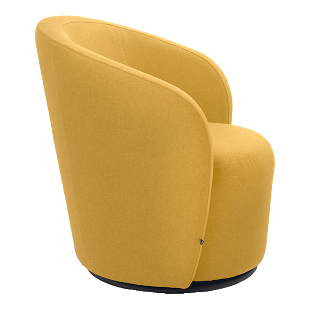 Fauteuil d'appoint pivotant en tissu - Luka